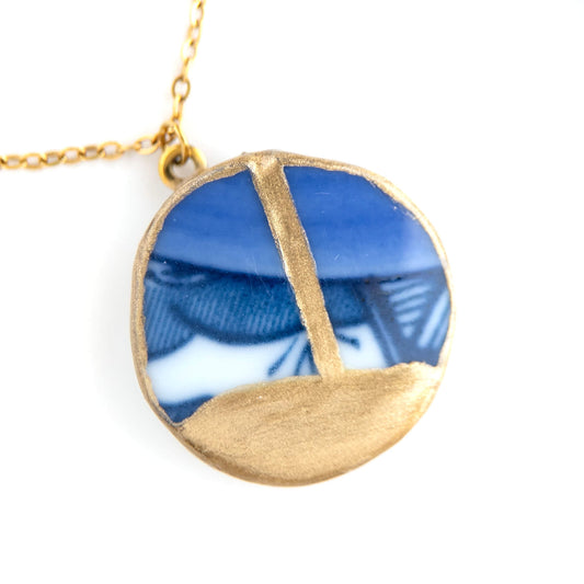 Ware Kintsugi Necklace - Blue