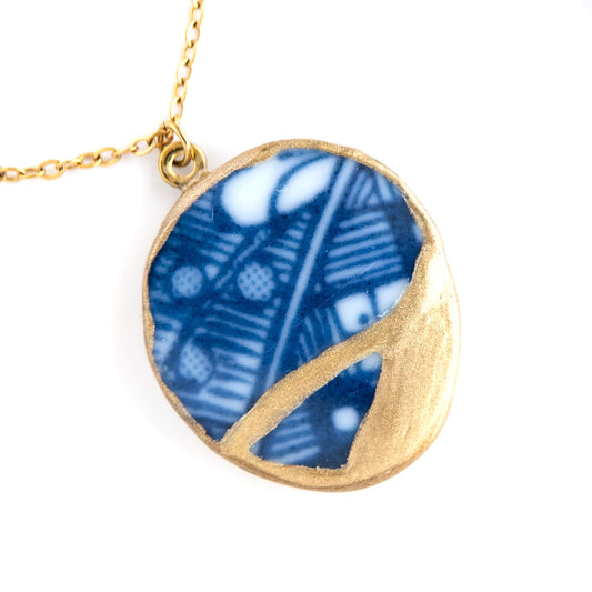 Ware Kintsugi Necklace - Blue
