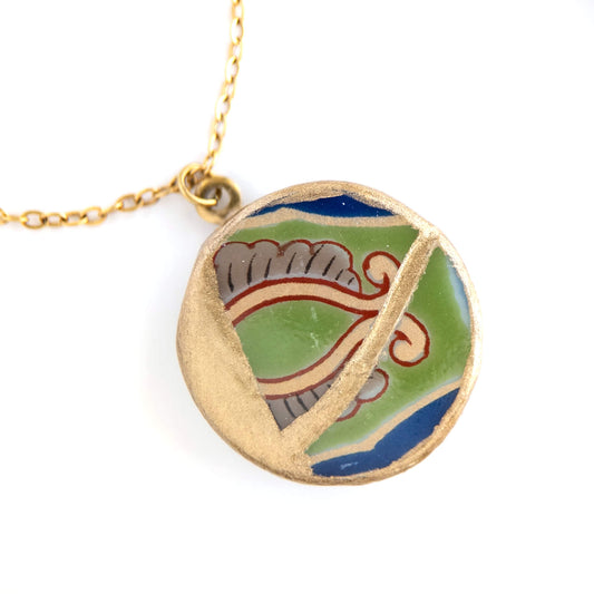 Ware Kintsugi Necklace - Green