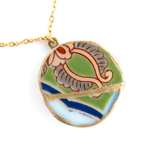 Ware Kintsugi Necklace - Green
