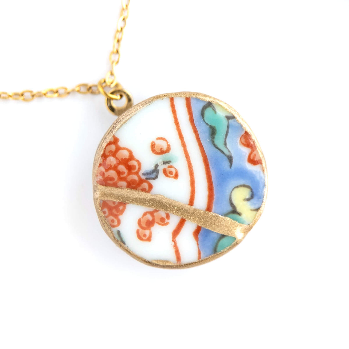 Ware Kintsugi Necklace - Blue White
