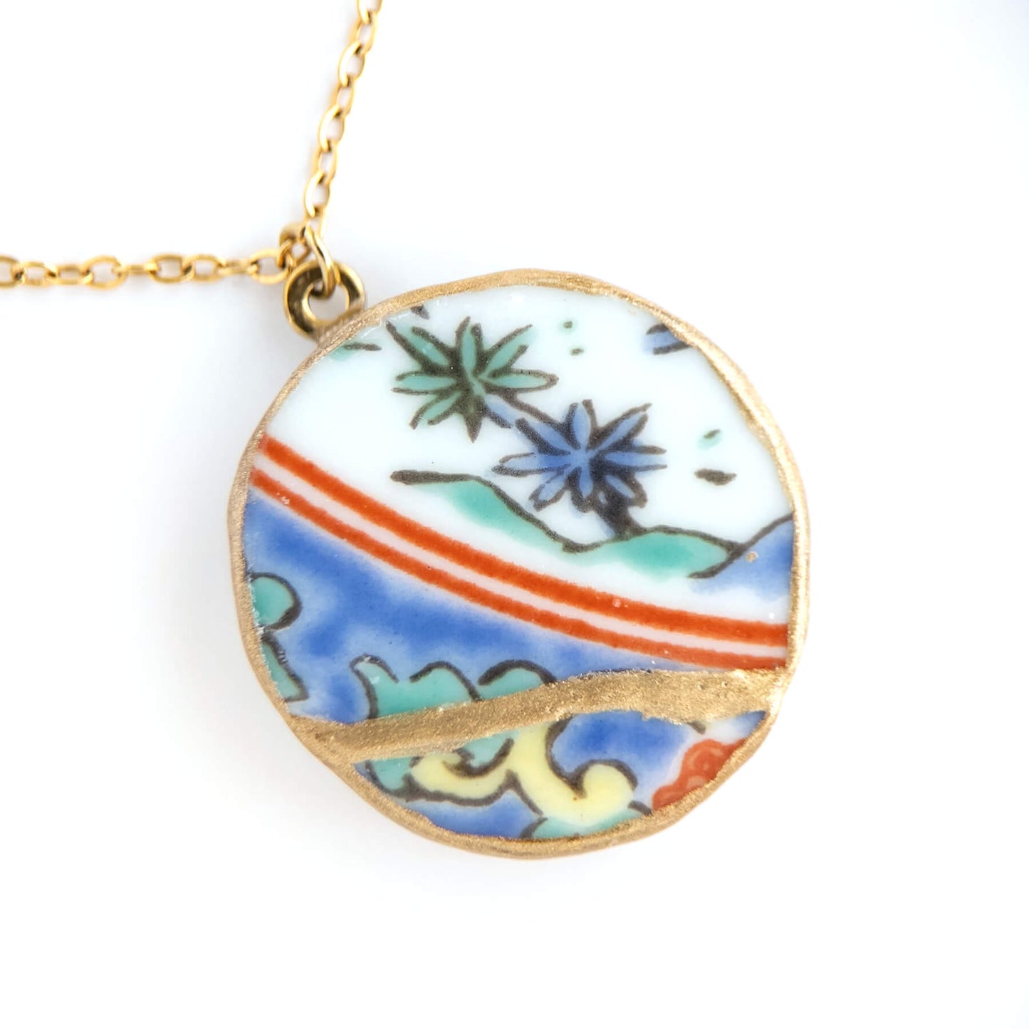 Ware Kintsugi Necklace - Blue White