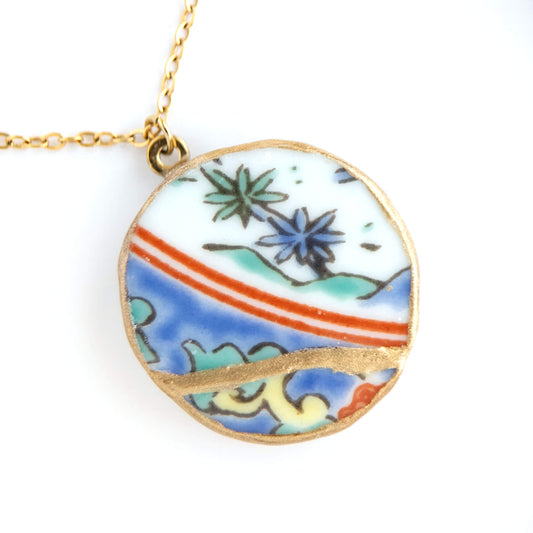 Ware Kintsugi Necklace - Blue White