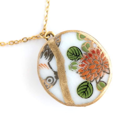 Ware Kintsugi Necklace - White Red