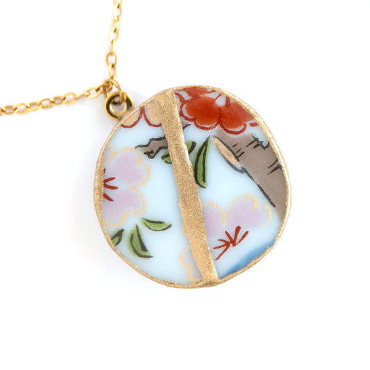 Ware Kintsugi Necklace - White Pink