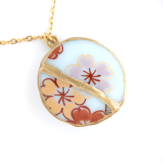 Ware Kintsugi Necklace - White Pink