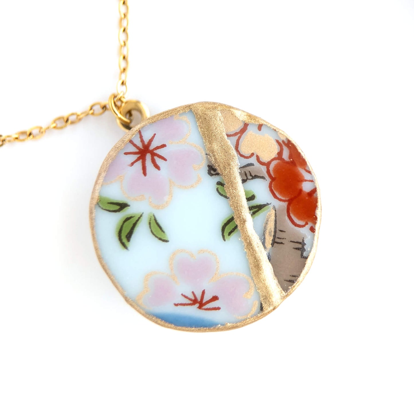 Ware Kintsugi Necklace - White Pink