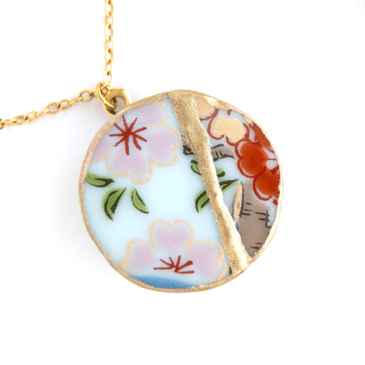 Ware Kintsugi Necklace - White Pink