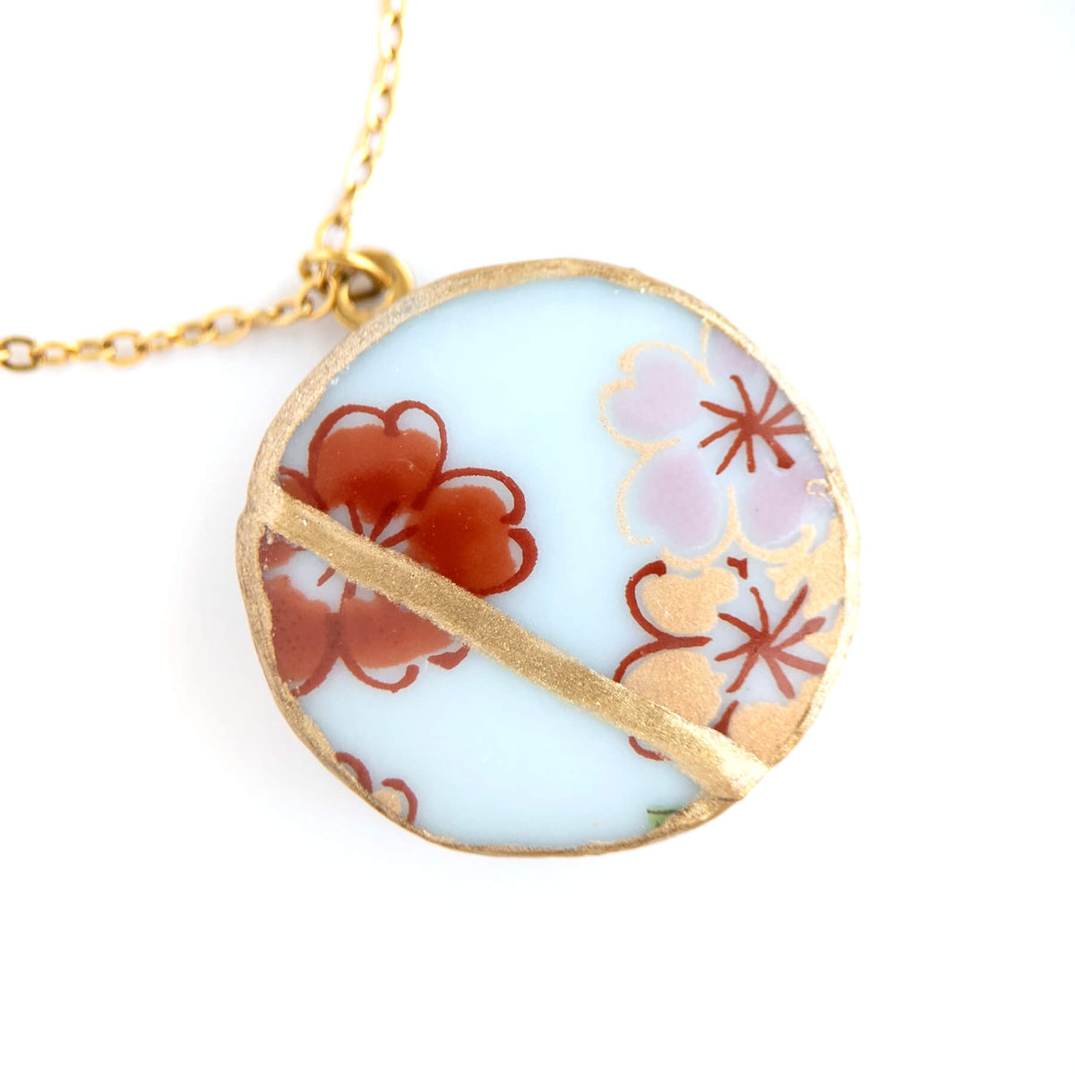 Ware Kintsugi Necklace - White Pink