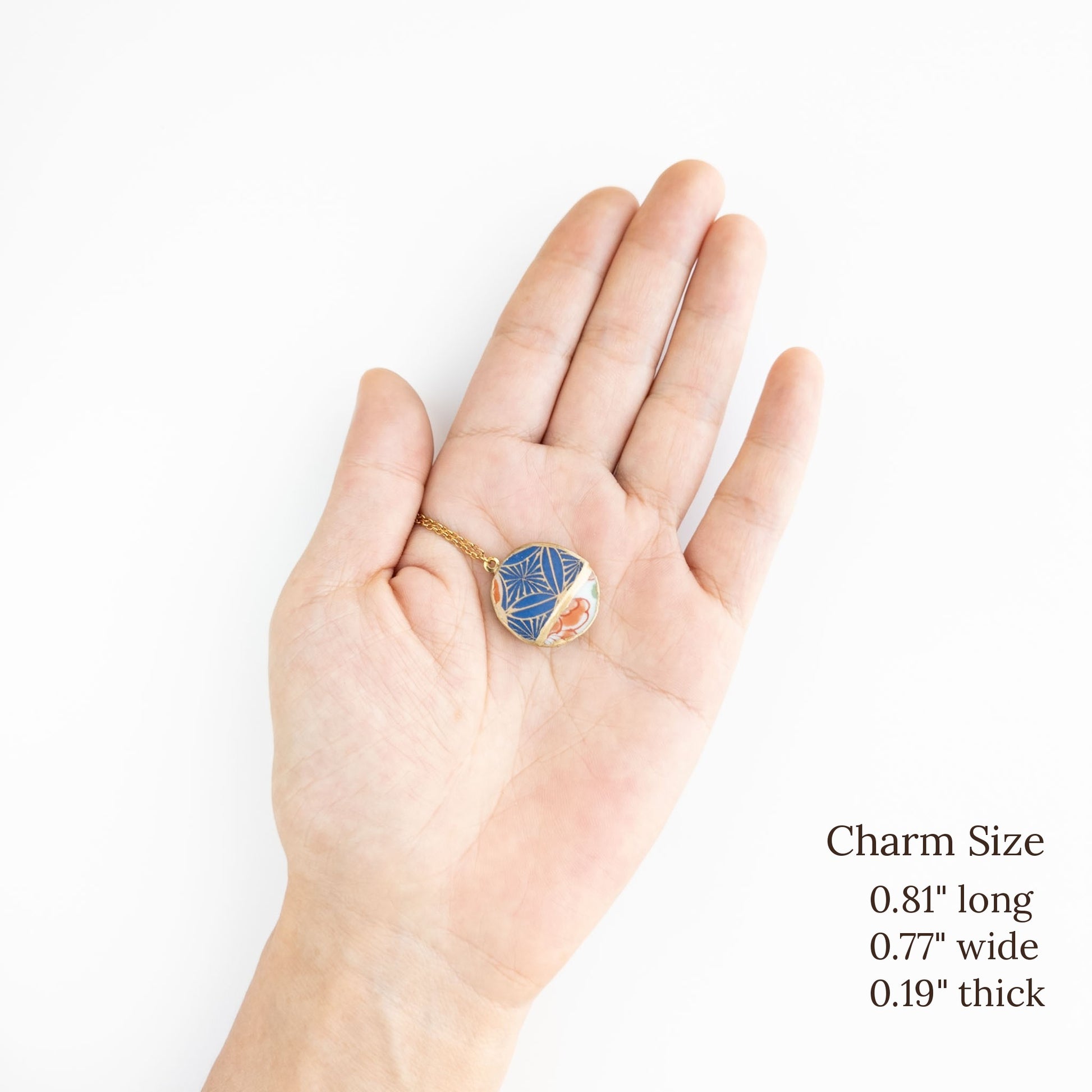 Yobitsugi Kintsugi Necklace - Blue Red