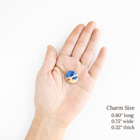 Yobitsugi Kintsugi Necklace - Blue
