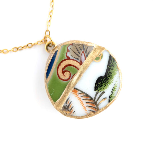 Yobitsugi Kintsugi Necklace - Green