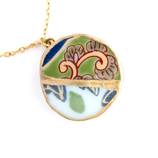 Yobitsugi Kintsugi Necklace - Green