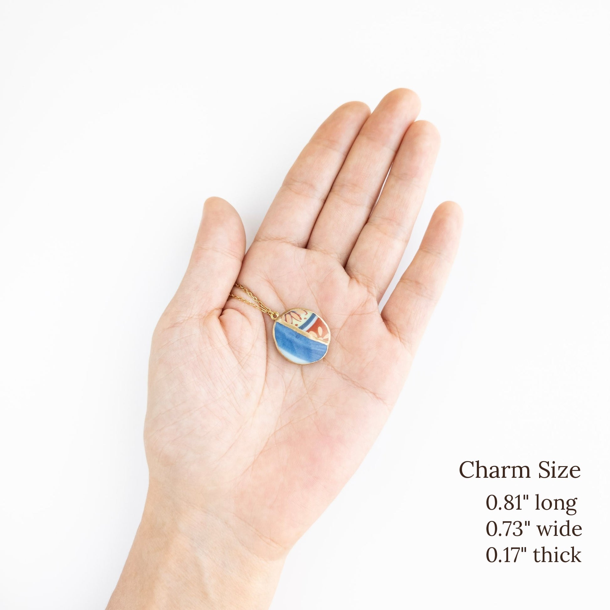 Yobitsugi Kintsugi Necklace - Blue