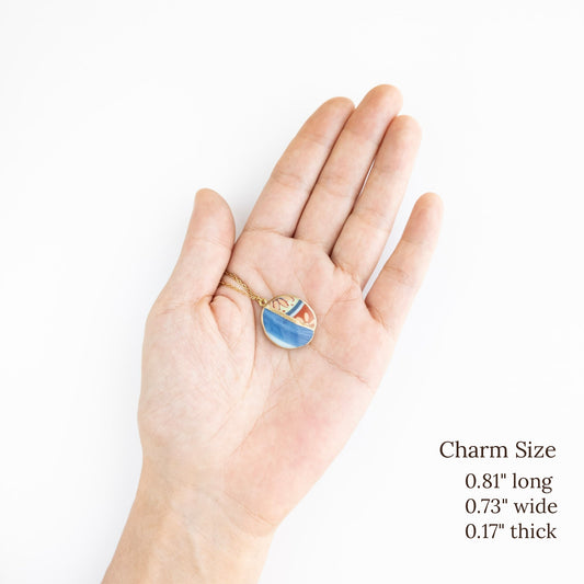Yobitsugi Kintsugi Necklace - Blue