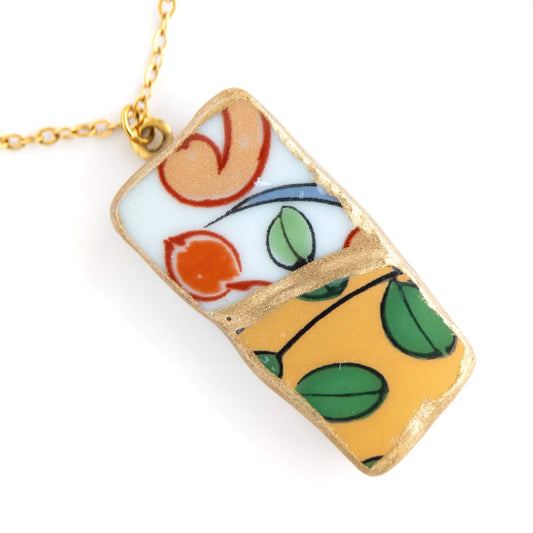 Yobitsugi Kintsugi Necklace - Yellow Orange