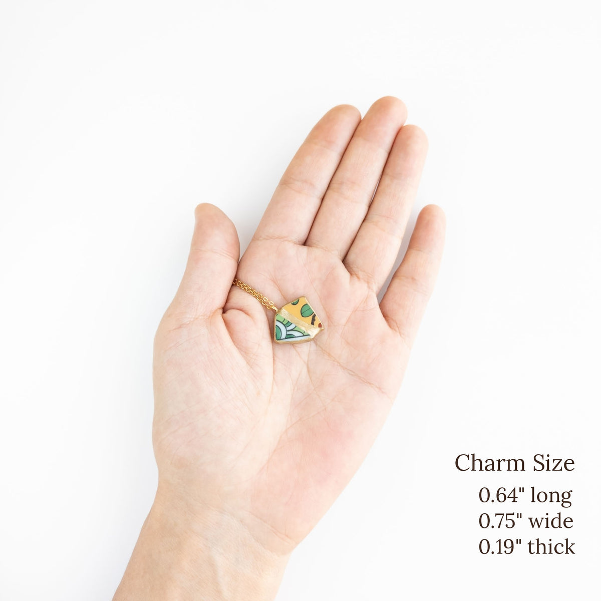 Yobitsugi Kintsugi Necklace - Yellow Green