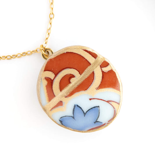Ware Kintsugi Necklace - Red Blue