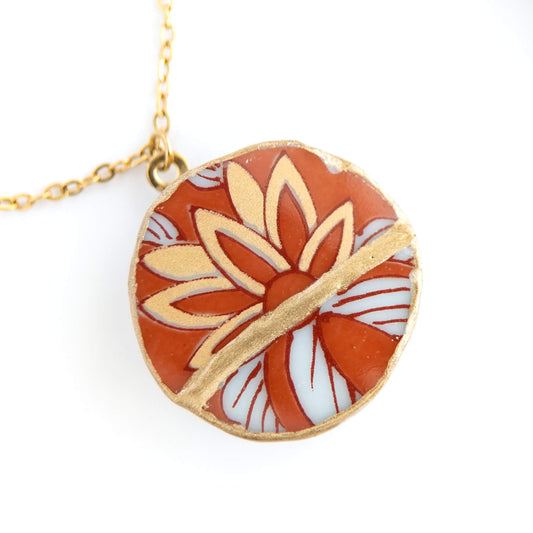 Ware Kintsugi Necklace - Red