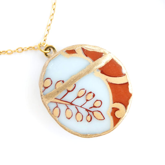 Ware Kintsugi Necklace - Red White