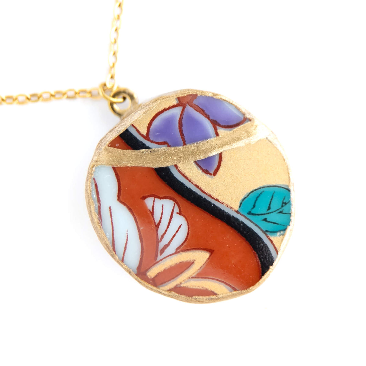 Ware Kintsugi Necklace - Red Yellow