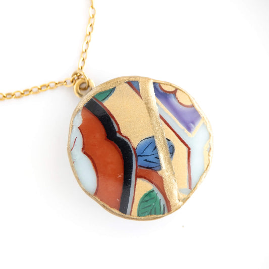 Ware Kintsugi Necklace - Red Yellow