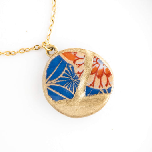Ware Kintsugi Necklace - Blue Orange