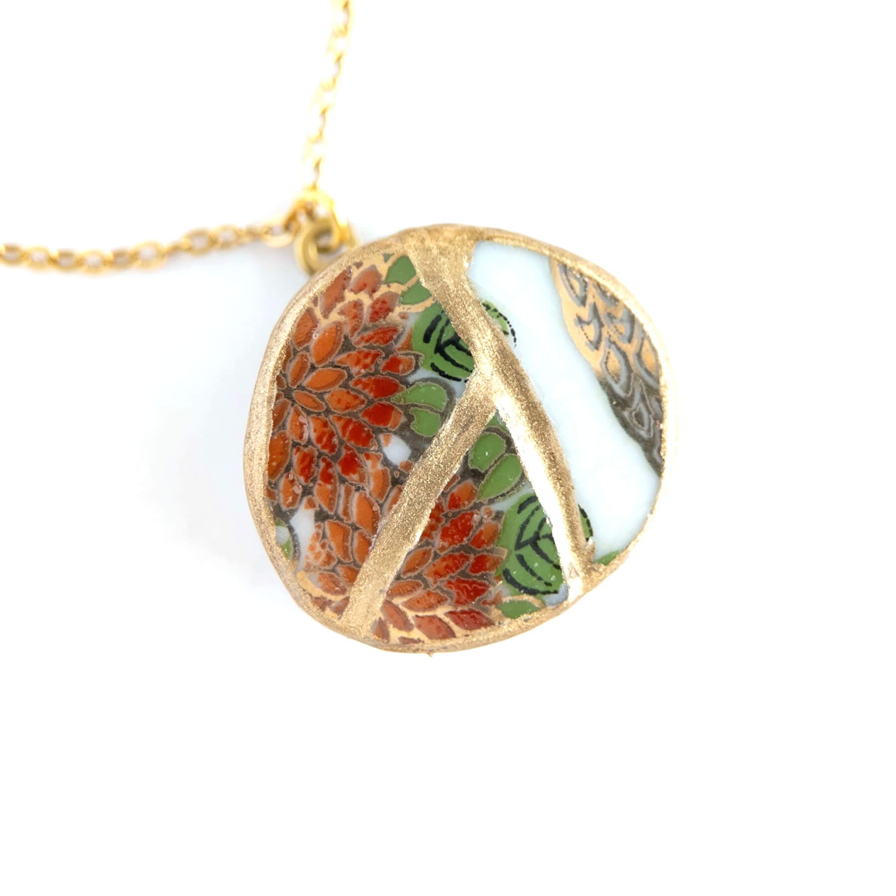 Ware Kintsugi Necklace - Red White