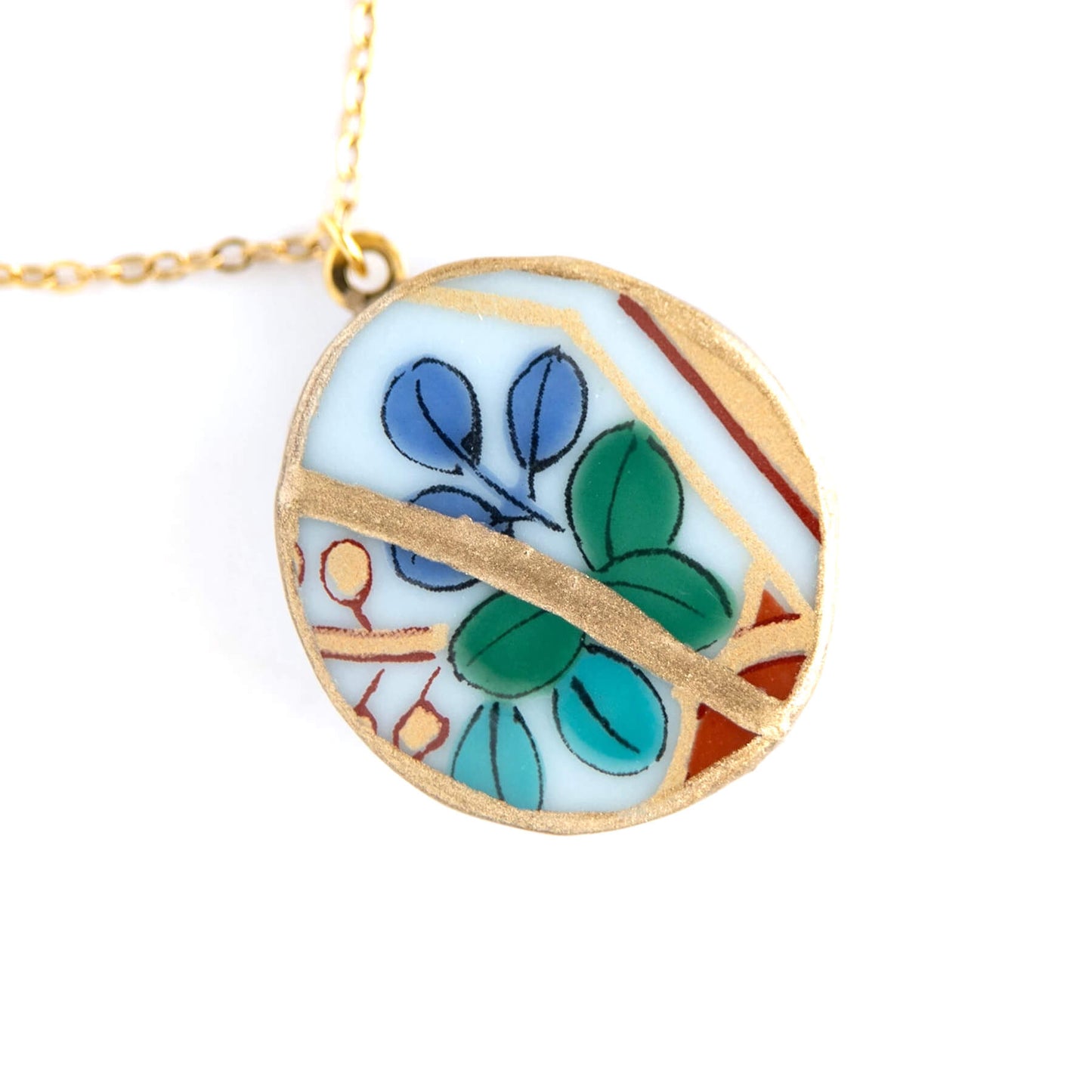 Ware Kintsugi Necklace - Blue White
