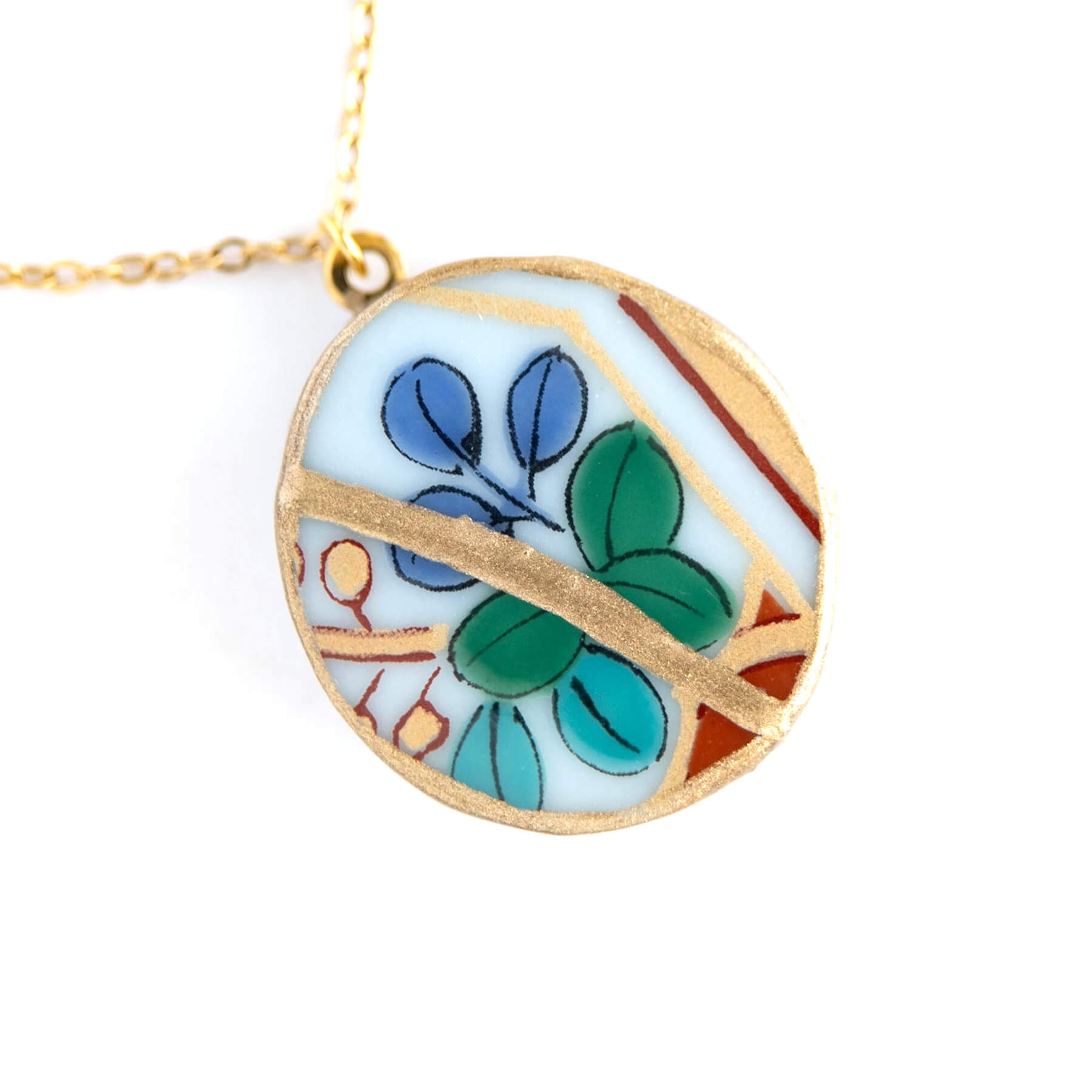 Ware Kintsugi Necklace - Blue White