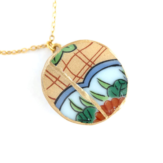 Ware Kintsugi Necklace - Yellow Green