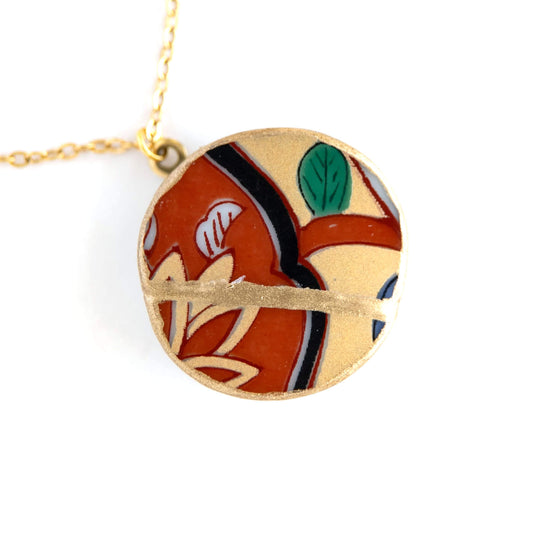 Ware Kintsugi Necklace - Yellow Red