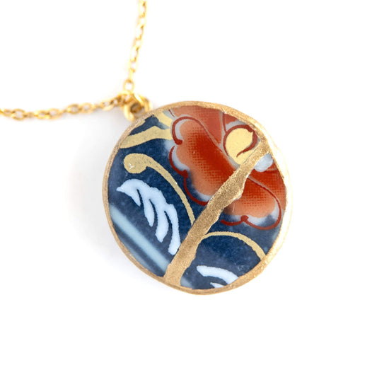Ware Kintsugi Necklace - Blue Red
