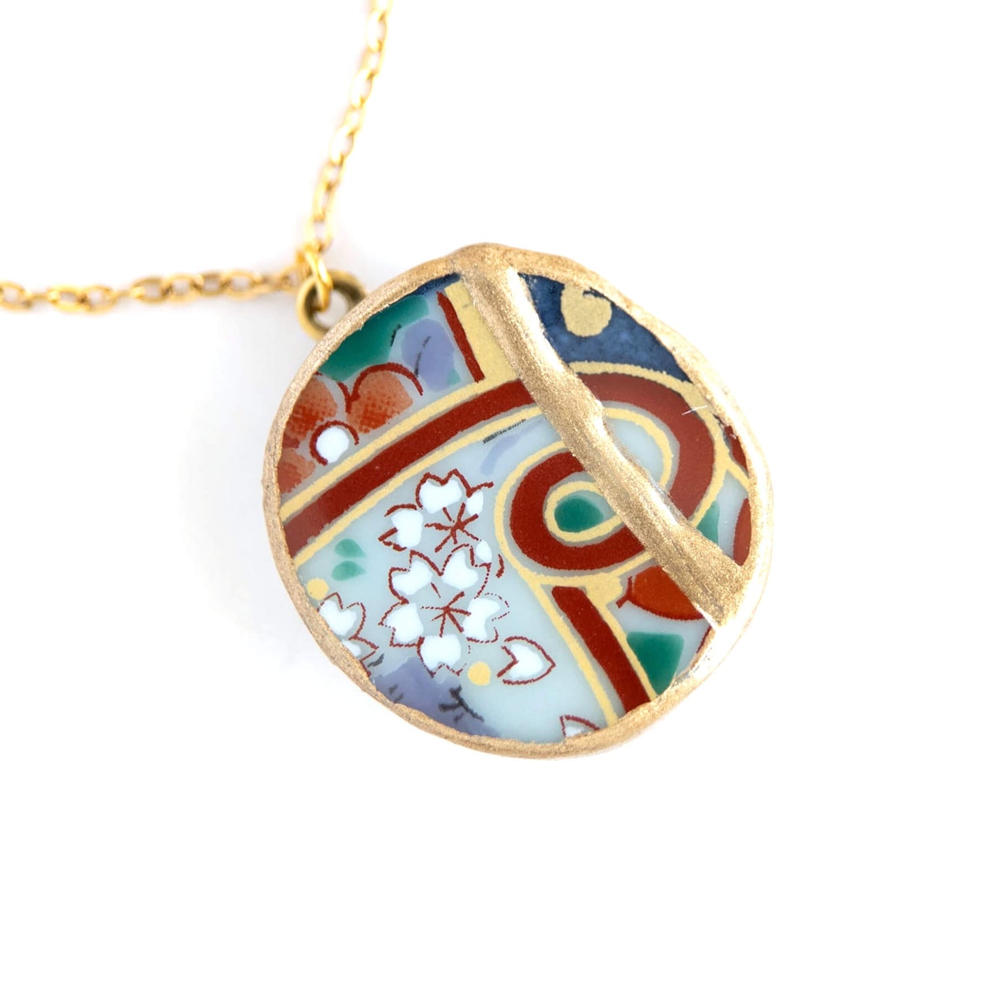 Ware Kintsugi Necklace - Brown White