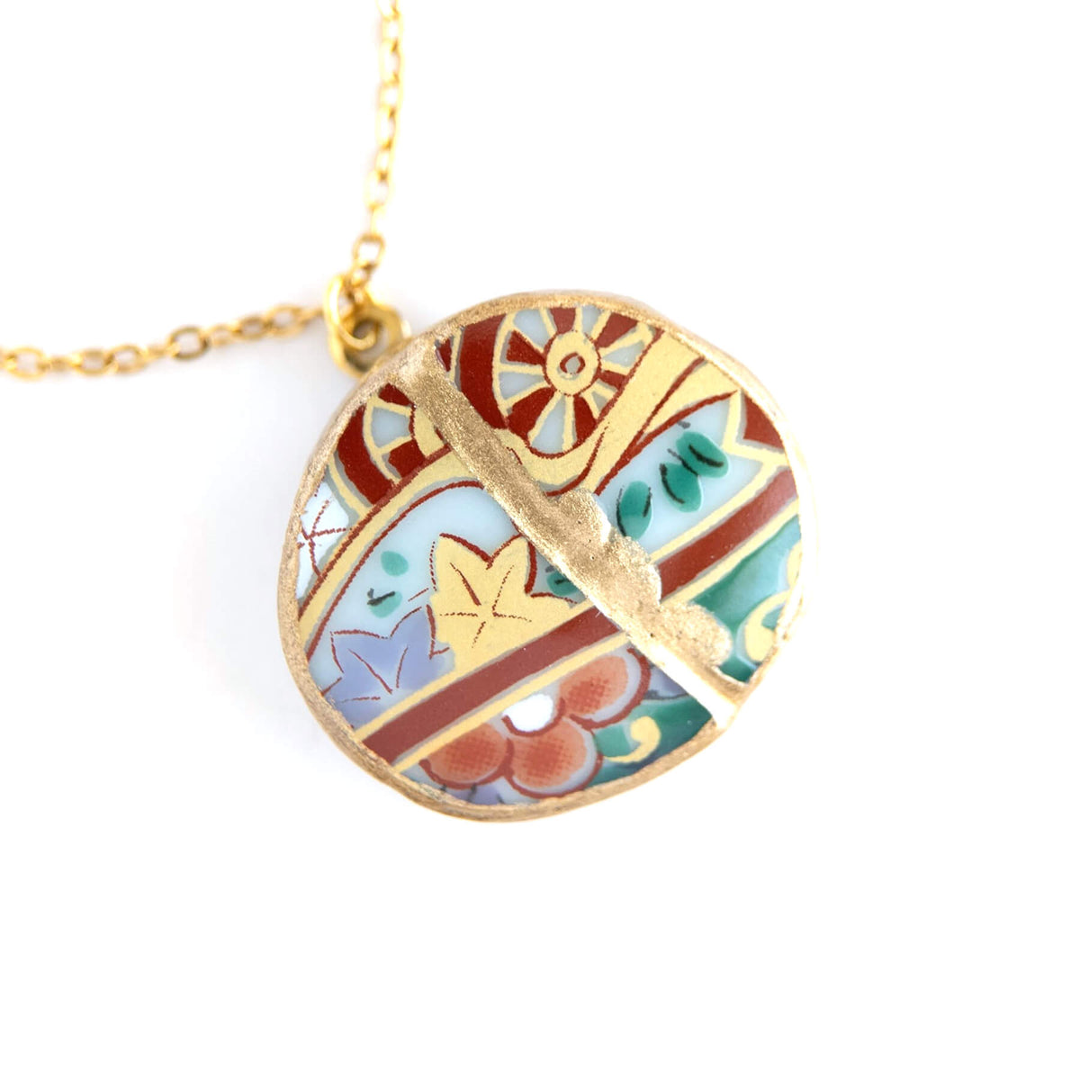 Ware Kintsugi Necklace - Brown White