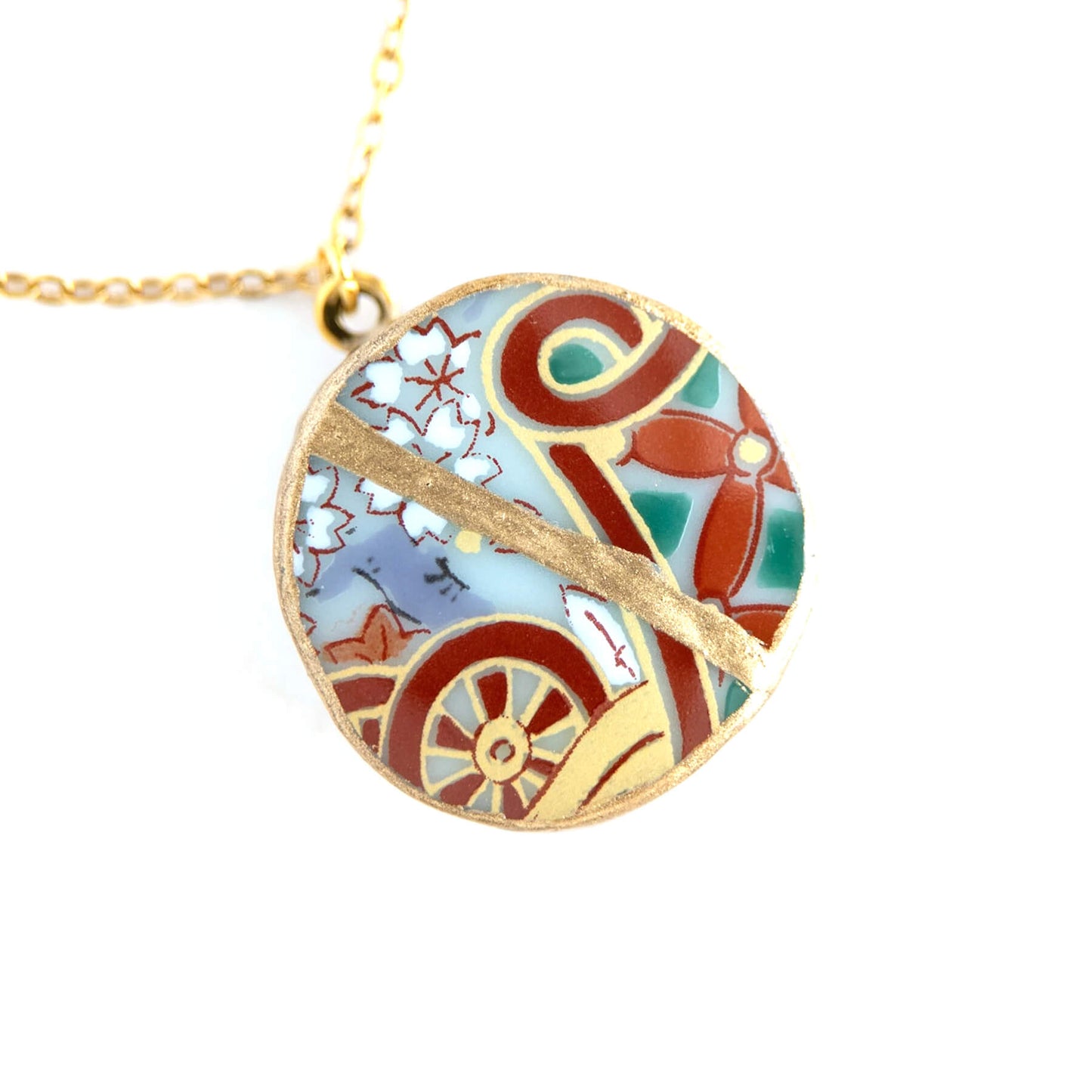 Ware Kintsugi Necklace - Brown White