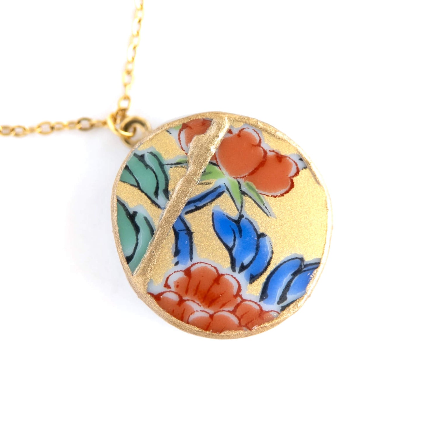 Ware Kintsugi Necklace - Yellow Red