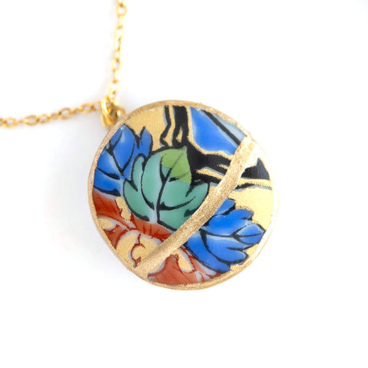 Ware Kintsugi Necklace - Yellow Blue