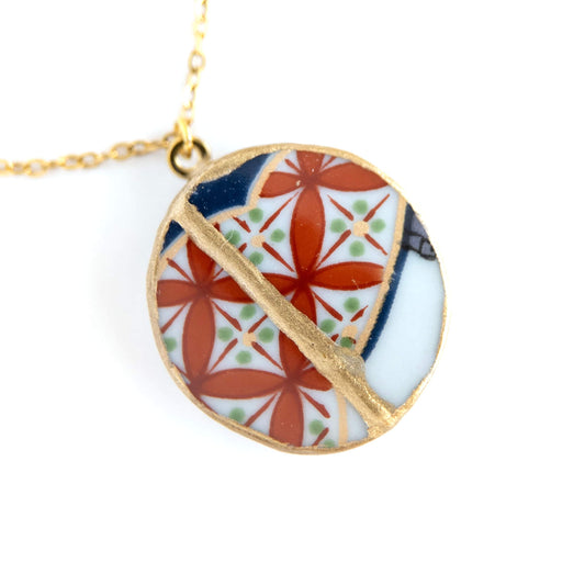 Ware Kintsugi Necklace - Red White