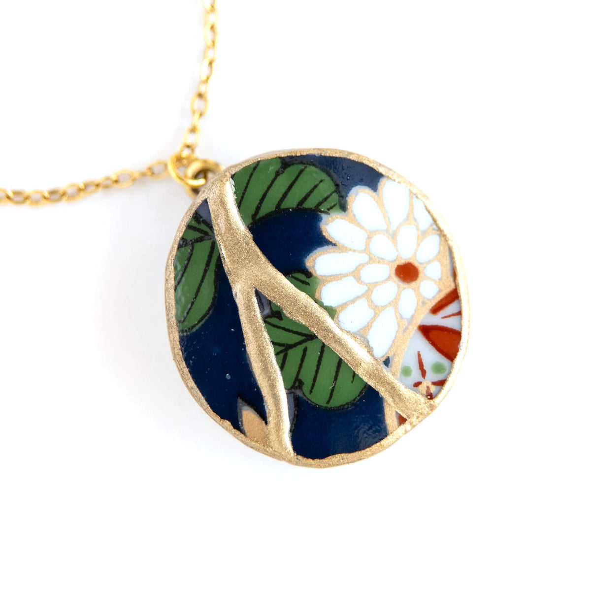 Ware Kintsugi Necklace - Blue White