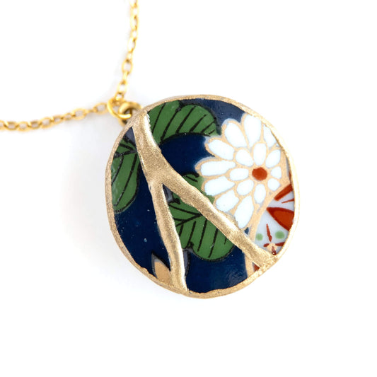 Ware Kintsugi Necklace - Blue White