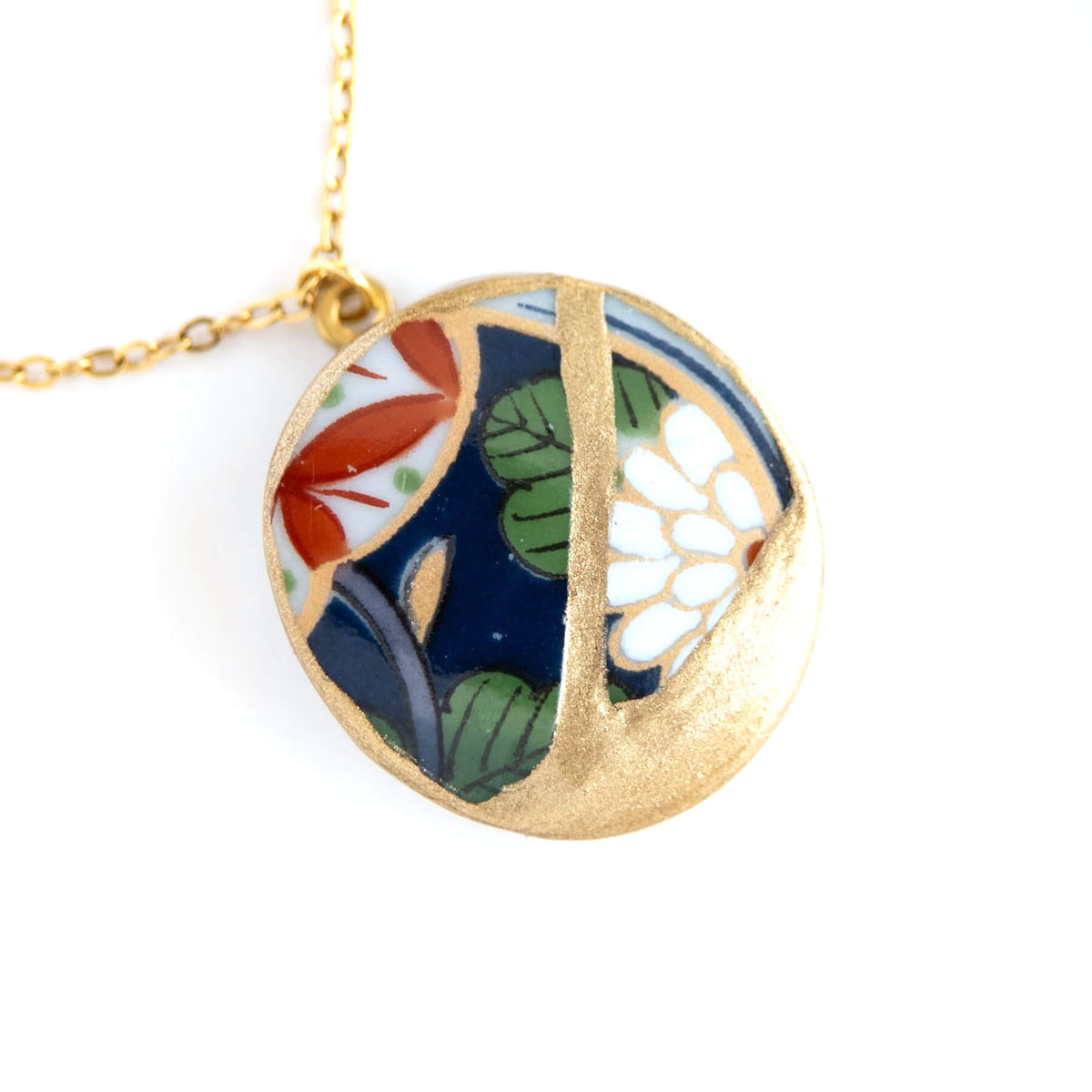 Ware Kintsugi Necklace - Blue White
