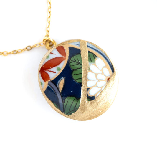 Ware Kintsugi Necklace - Blue White