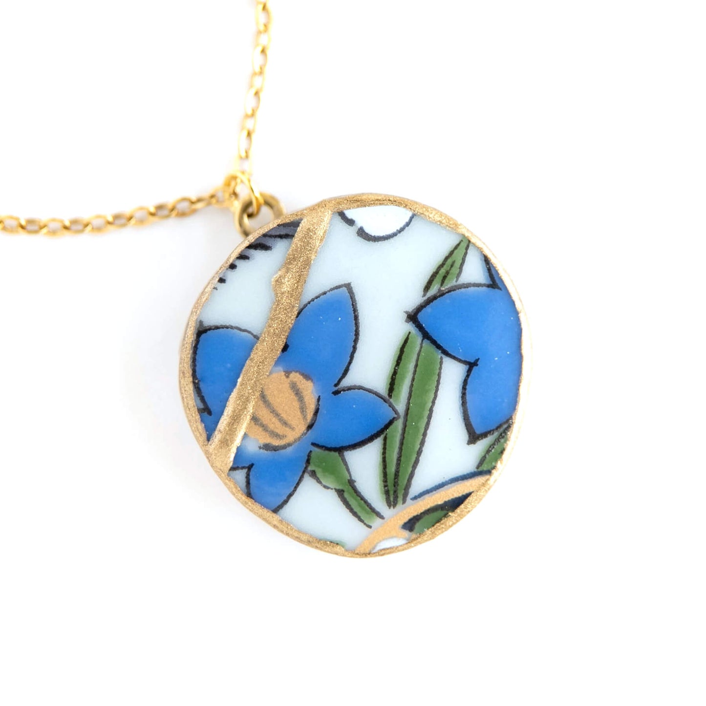 Ware Kintsugi Necklace - Blue Green
