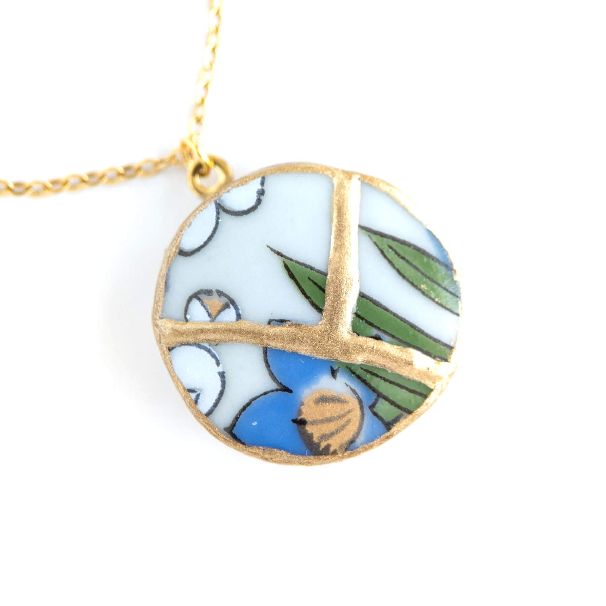 Ware Kintsugi Necklace - Blue Green