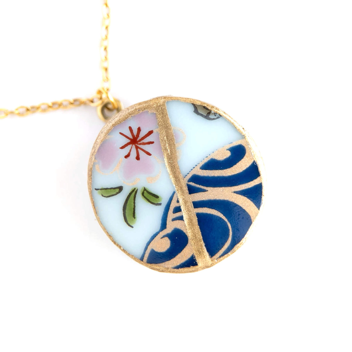 Ware Kintsugi Necklace - Blue Pink