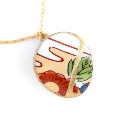 Ware Kintsugi Necklace - Red Yellow