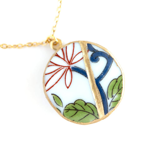 Ware Kintsugi Necklace - Blue Green