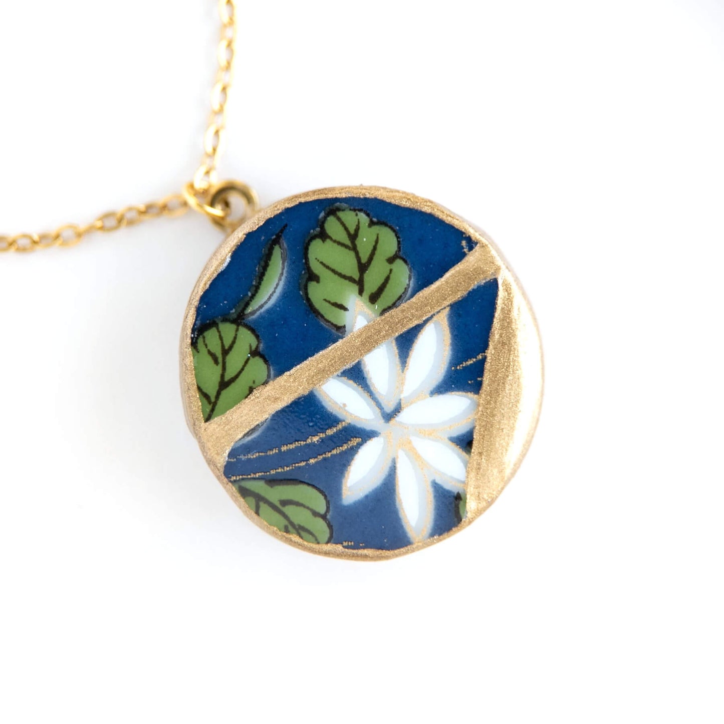 Ware Kintsugi Necklace - Blue White