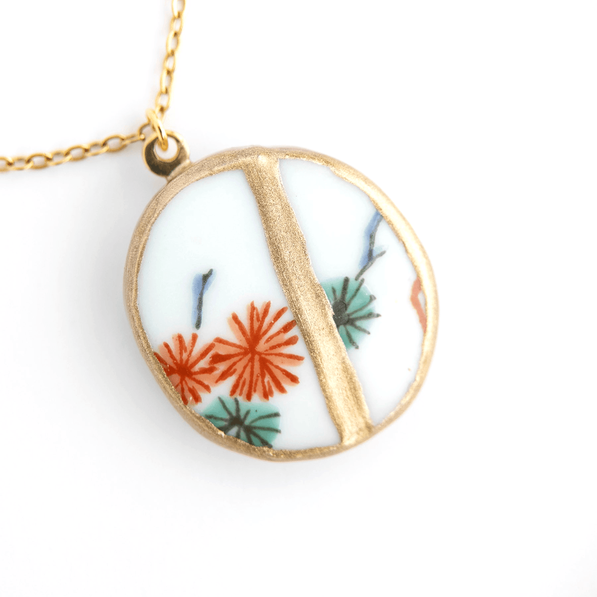 Ware Kintsugi Necklace - Pink Green